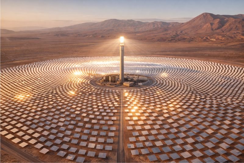 Cerro Dominador concentrating solar power plant.