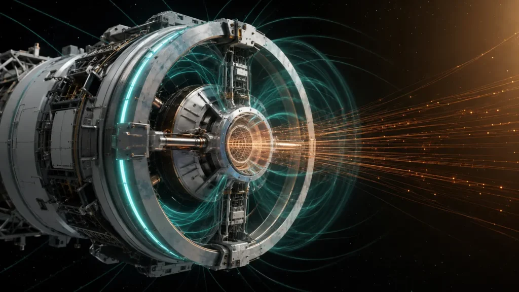 Solar wind particle collector with a superconducting magnetic funnel and electrostatic sorting grid concentrating charged particles into the central intake